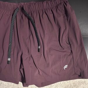 Fabletics Men's Burgundy Athletic Shorts